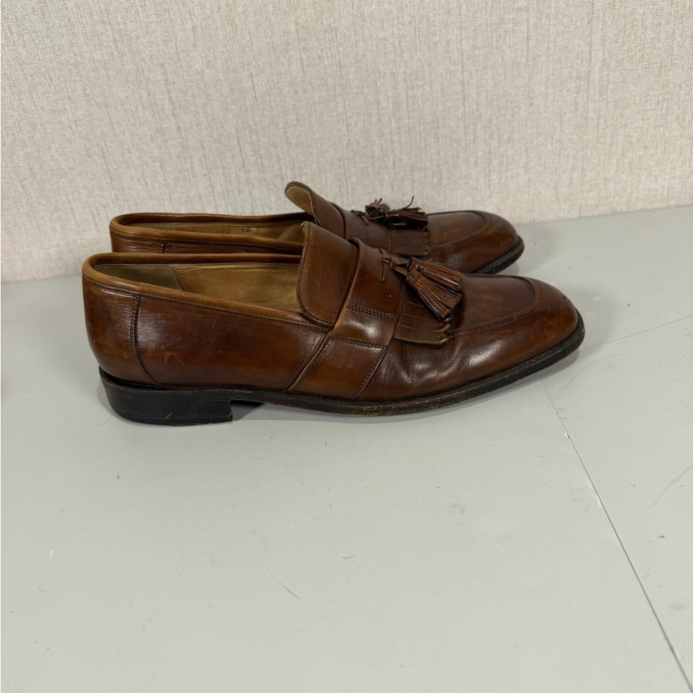 Johnston & Murphy Men's‎ Leather Tassel Loafer Made in Italy Size: 10 M